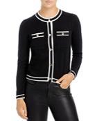 C By Bloomingdale's Contrast Trim Cashmere Cardigan - 100% Exclusive