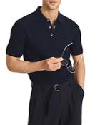 Reiss Clapham Textured Knit Regular Fit Polo