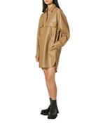 Equipment Ellene Leather Shirt Dress