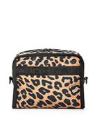 Lesportsac Taylor North/south Leopard Print Cosmetics Case