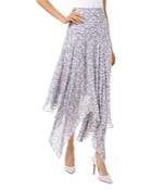 Michael Michael Kors Floral Handkerchief-hem Skirt