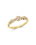 Bloomingdale's Diamond Cluster Band In 14k Yellow Gold, 0.25 Ct. T.w. - 100% Exclusive