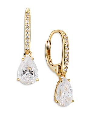 Nadri Modern Love Pave & Pear Shape Cubic Zirconia Drop Earrings