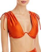 Andrea Iyamah Menasa Ruched Underwire Bikini Top