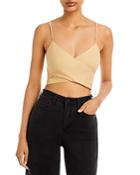 Derek Lam 10 Crosby Gianna Bustier Wrap Cropped Top