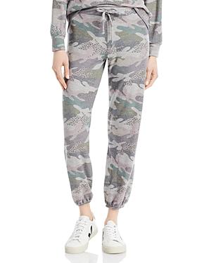 Sundry Abstract Camo Print Jogger Pants