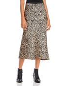 French Connection Leopard-print Midi Skirt