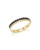 Bloomingdale's White & Black Diamond Band In 14k Yellow Gold - 100% Exclusive