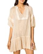 Shoshanna Desert Stripe Tunic Swim Cover-up