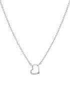 Aqua Embellished Open Heart Pendant Necklace In 14k Gold-plated Sterling Silver Or Sterling Silver, 16 - 100% Exclusive