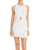 Iro Yasmina Ruffled Front Cutout Dress