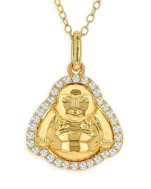 Moon & Meadow 14k Yellow Gold Diamond Buddha Pendant Necklace, 16-18
