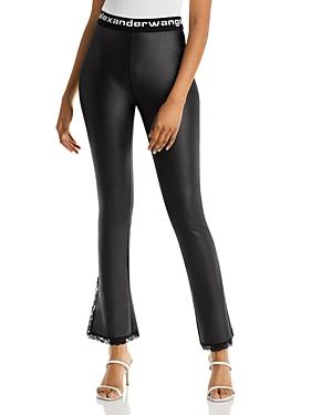 Alexanderwang.t Lace Trim Flare Leggings