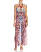 Laundry By Shelli Segal Halter Maxi Dress Swim Cover Up