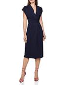 Reiss Maxime Belted Faux Wrap Dress