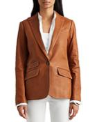 Lauren Ralph Lauren Leather Blazer