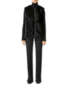 St. John Faux Fur Vest