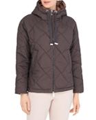 Peserico Hooded Quilted Jacket