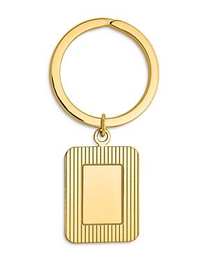 Bloomingdale's Textured Rectangle Key Ring In 14k Yellow Gold - 100% Exclusive