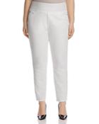 Foxcroft Plus Nina Slimming Pull-on Jeans In White