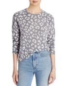 Aqua Cashmere Leopard Print Sweater - 100% Exclusive