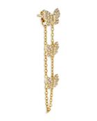 Adinas Jewels Butterfly Draped Chain Earring