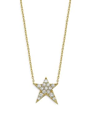 Own Your Story 14k Yellow Gold Rockstar Diamond Star Pendant Necklace, 16