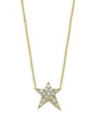 Own Your Story 14k Yellow Gold Rockstar Diamond Star Pendant Necklace, 16