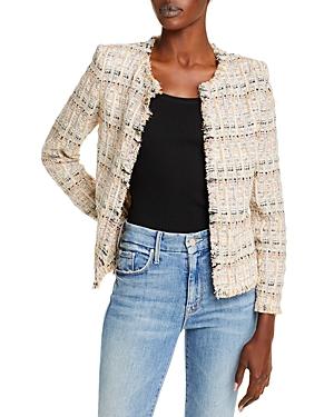Iro Shavana Plaid Tweed Jacket