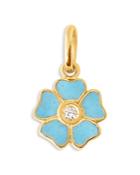 Gigi Clozeau 18k Yellow Gold Diamond & Pearls Of Resin Flower Pendant