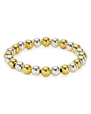 Aqua Beaded Stretch Bracelet In 18k Gold-plated Sterling Silver And Sterling Silver - 100% Exclusive