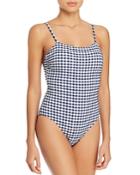 Red Carter Gingham One Piece Swimsuit