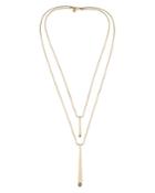 Lauren Ralph Lauren Double Snake Chain Pendant Necklace, 36