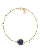 Meira T 14k Yellow And White Gold Sapphire Bracelet With Diamonds