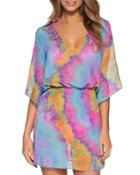 Becca By Rebecca Virtue Revel Tie-dye Tunic Cover-up