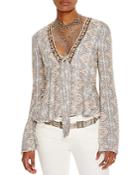 Free People Time Of Your Life Printed Top