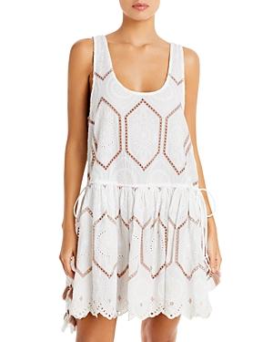 Ramy Brook Alta Drop Waist Eyelet Dress