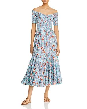 Poupette St. Barth Soldedad Floral Tiered Dress