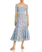 Poupette St. Barth Soldedad Floral Tiered Dress