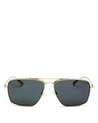 Versace Men's Greca Brow Bar Aviator Sunglasses, 61mm