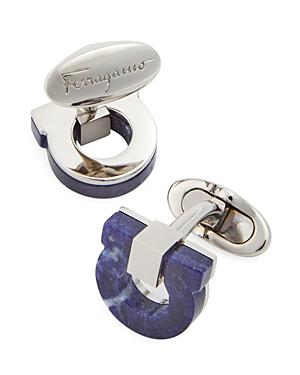 Salvatore Ferragamo Limestone Gancini Cuff Links