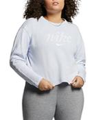 Nike Plus French Terry Cropped Logo Sweatshirt