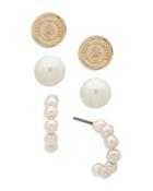 Lauren Ralph Lauren Imitation Pearl Earrings, Set Of 3