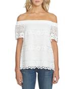 1.state Off-the-shoulder Lace Blouse