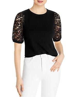 T Tahari Lace Sleeve Sweater