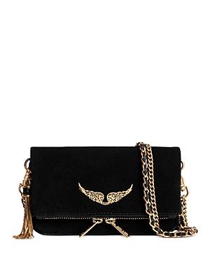 Zadig & Voltaire Rock Nano Club Suede Clutch