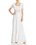 Loveshackfancy Stassie Lace Eyelet Embroidered Dress