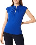 Hobbs London Maeve Button Neck Top