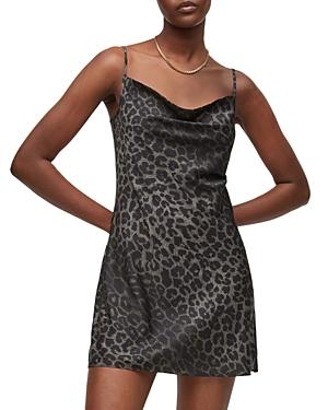 Allsaints Haddi Leopard Print Mini Dress