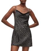 Allsaints Haddi Leopard Print Mini Dress